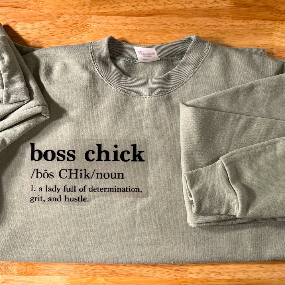 Sage green Crew neck sweater
